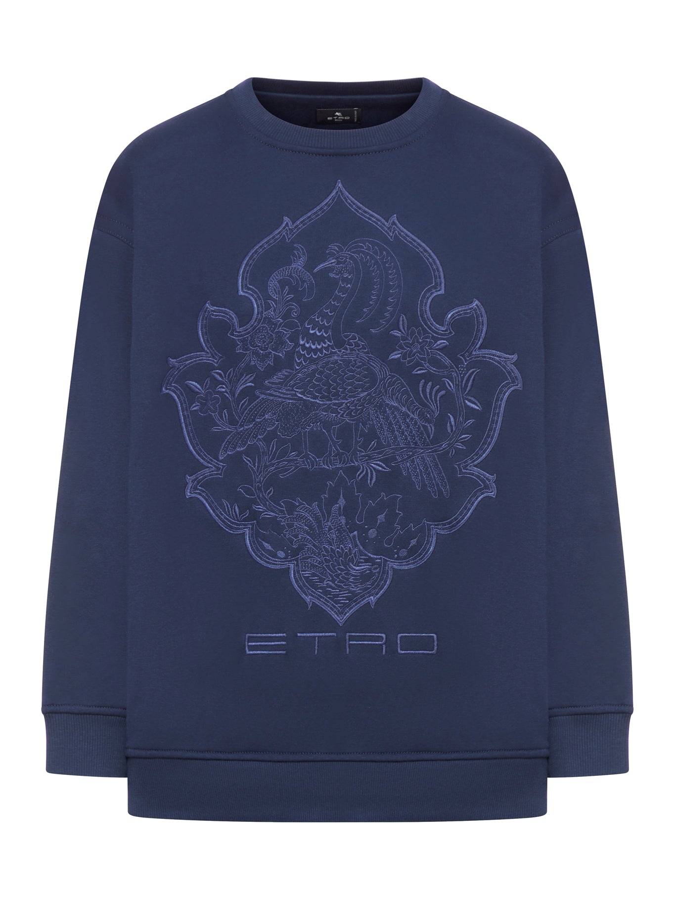 sweatshirt with embroidered print