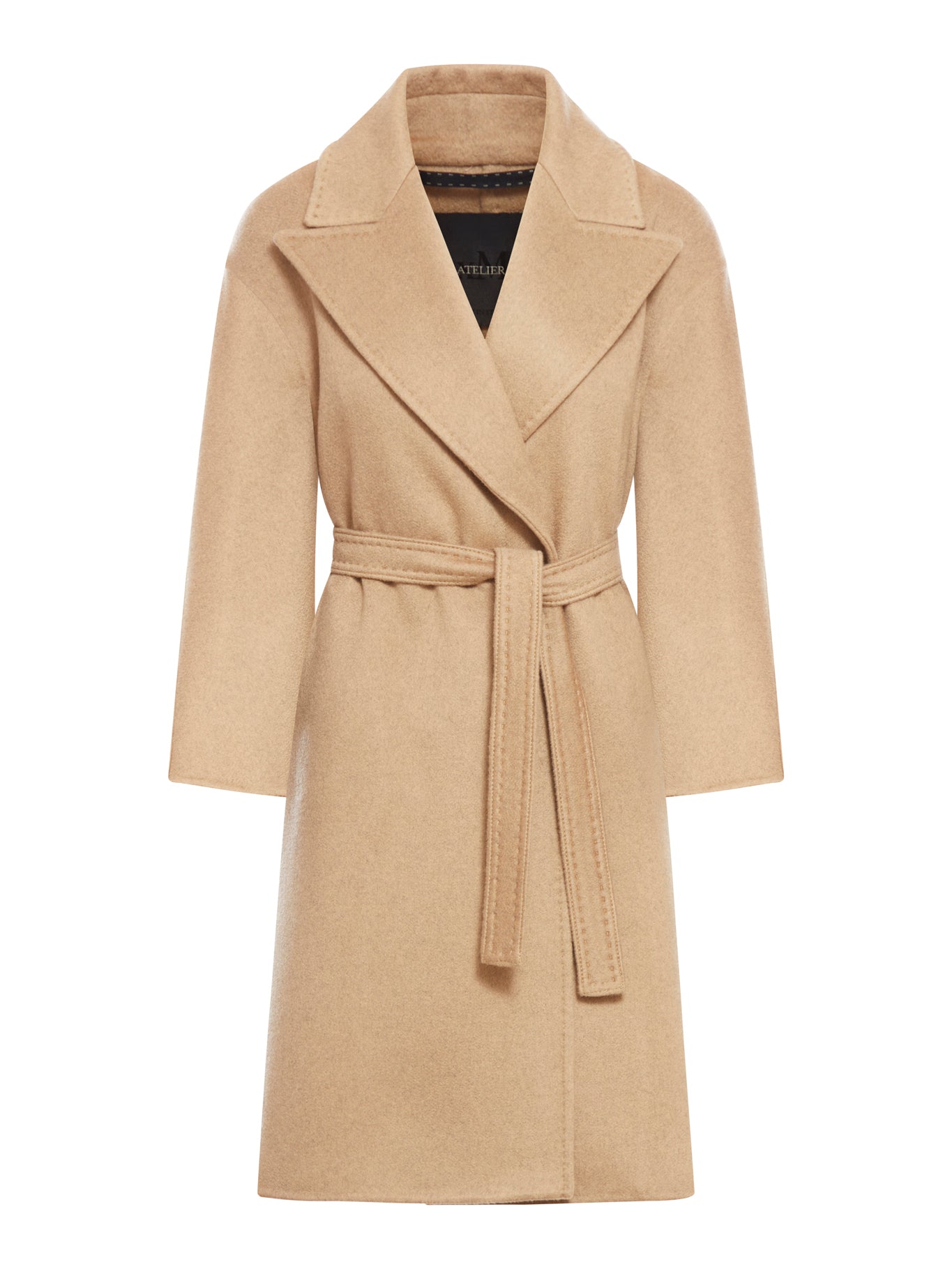 Deconstructed double cashmere coat