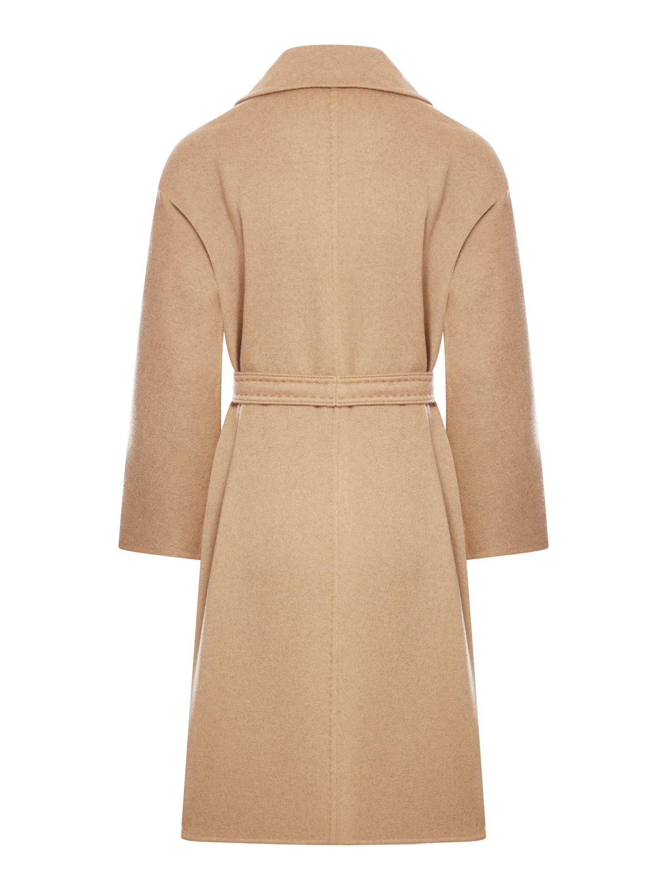 Deconstructed double cashmere coat