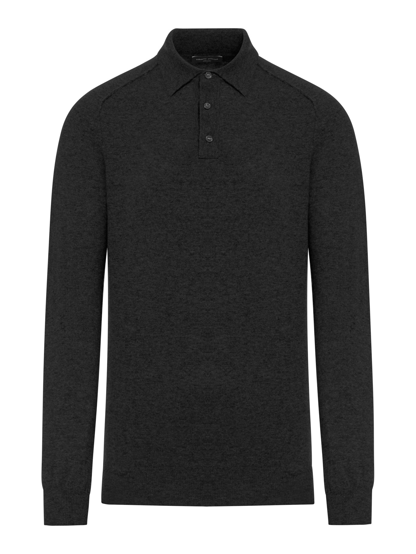 WOOL POLO WITH CONTRASTING STITCHING