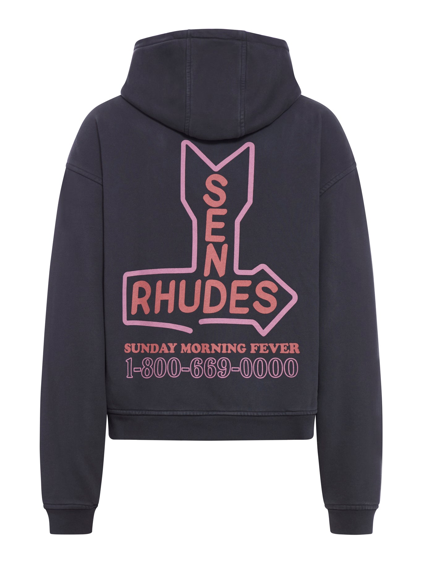 SEND RHUDES HOODIE VINTAGE BLACK