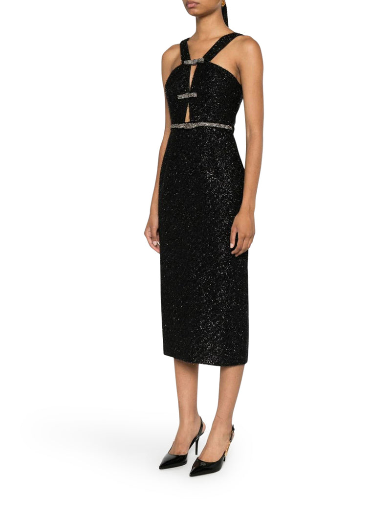 Tinsel boucle midi dress