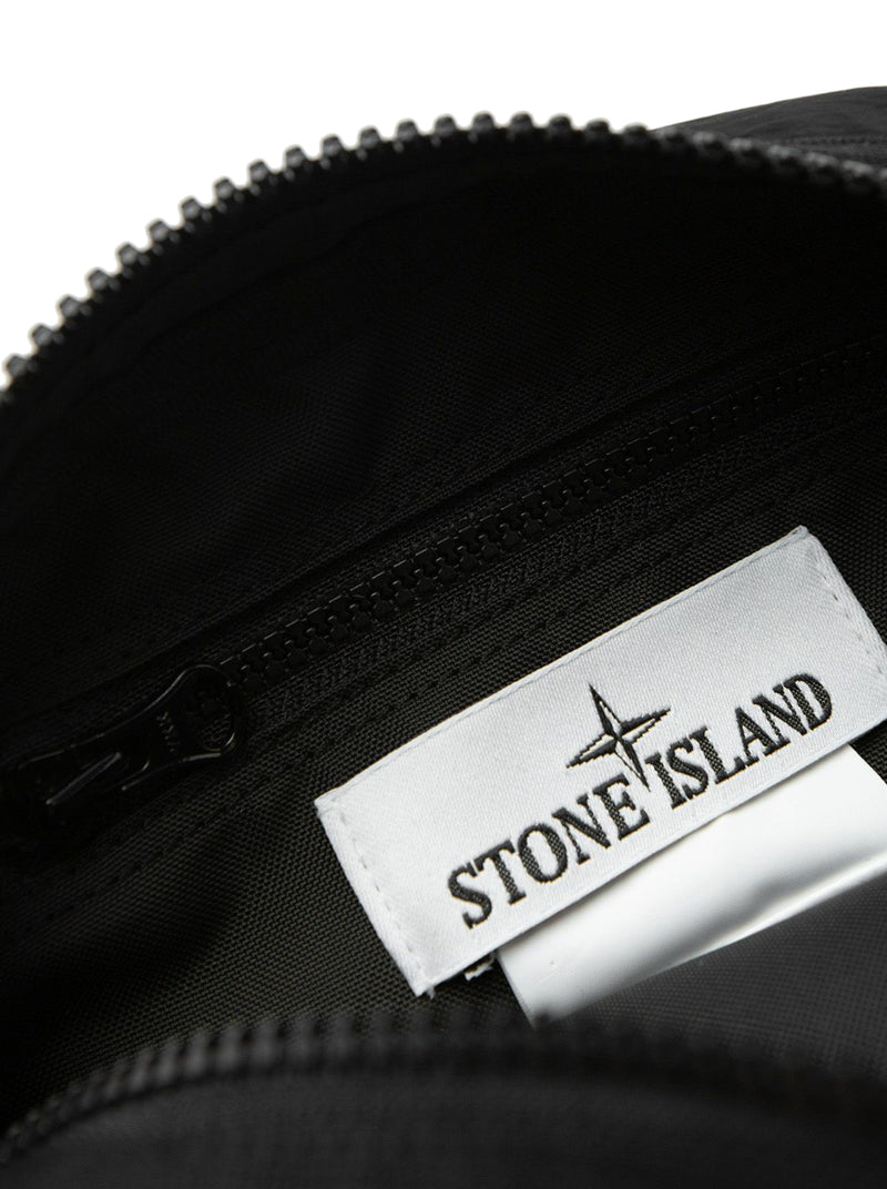 STONE ISLAND BLACK SHOULDER BAG