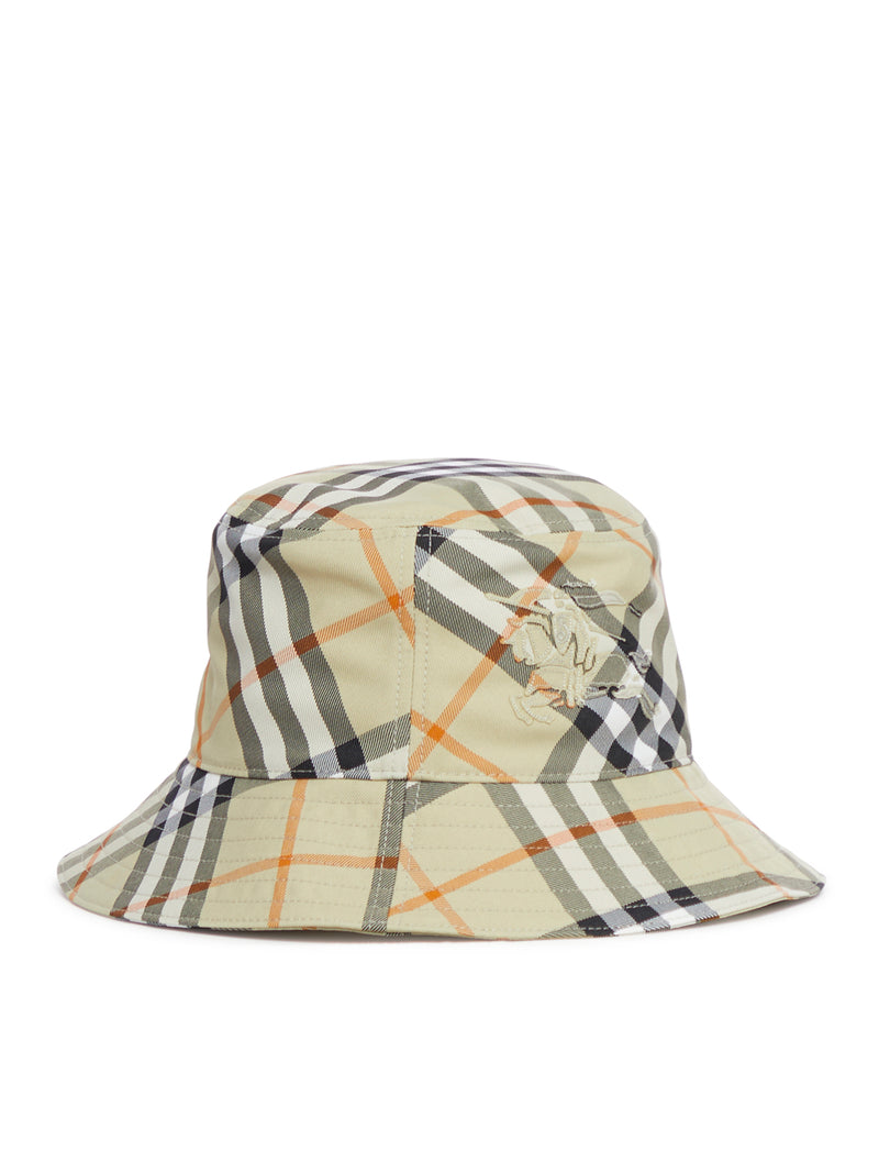 hat with check print
