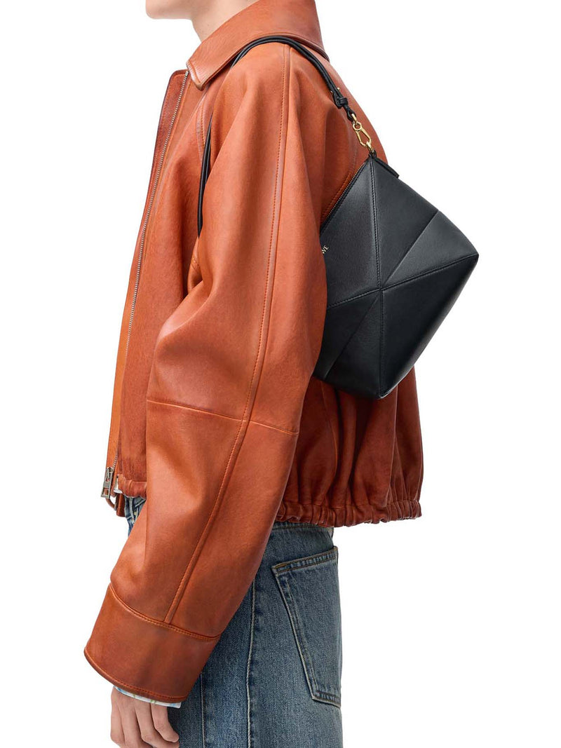 PUZZLE FOLD POUCH IN POLISHED CALFSKIN