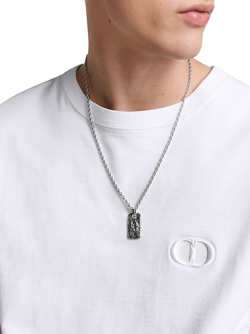 Dior Oblique nameplate necklace