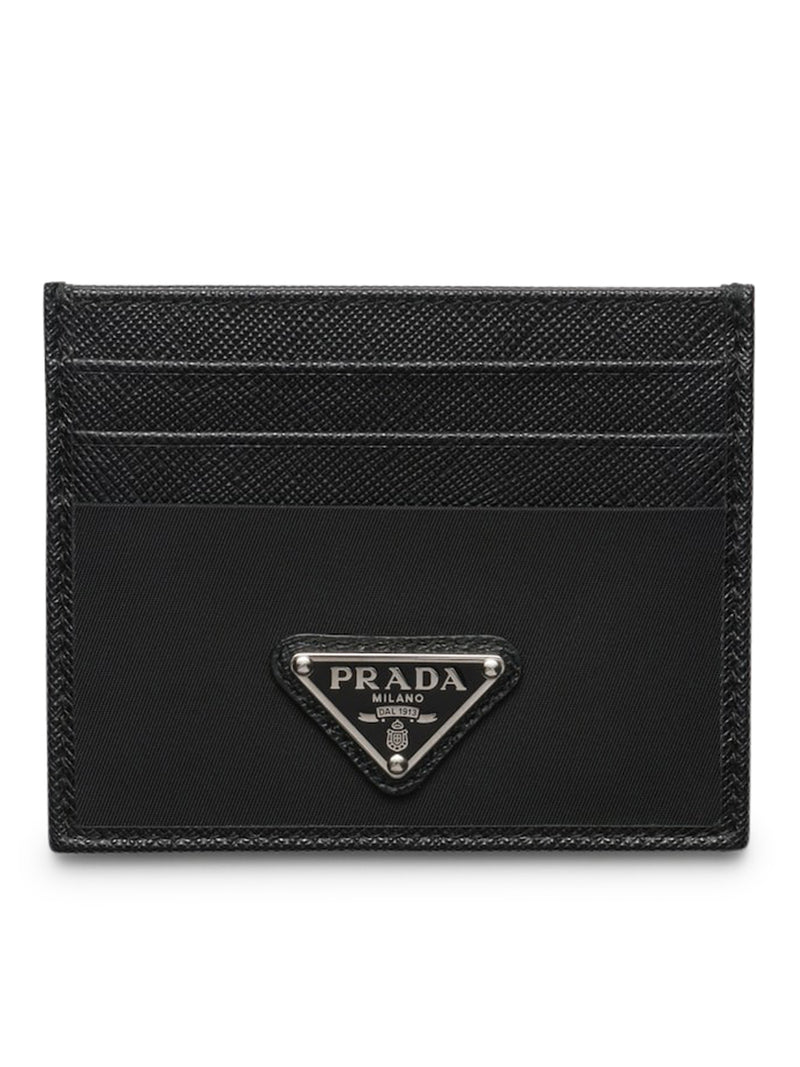 Card holder in Re-Nylon and Saffiano