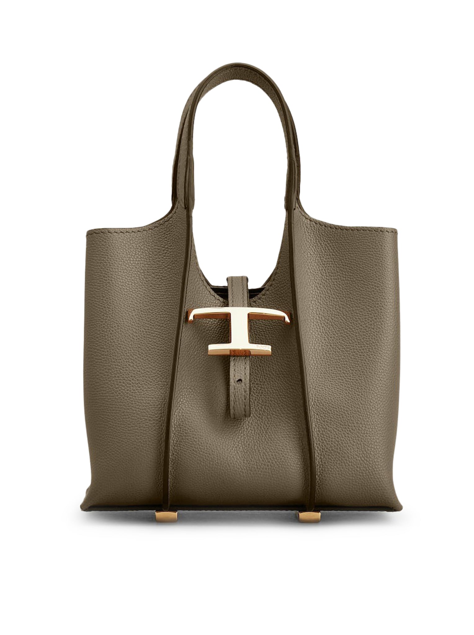 T Timeless Shopping Bag in Leather Micro