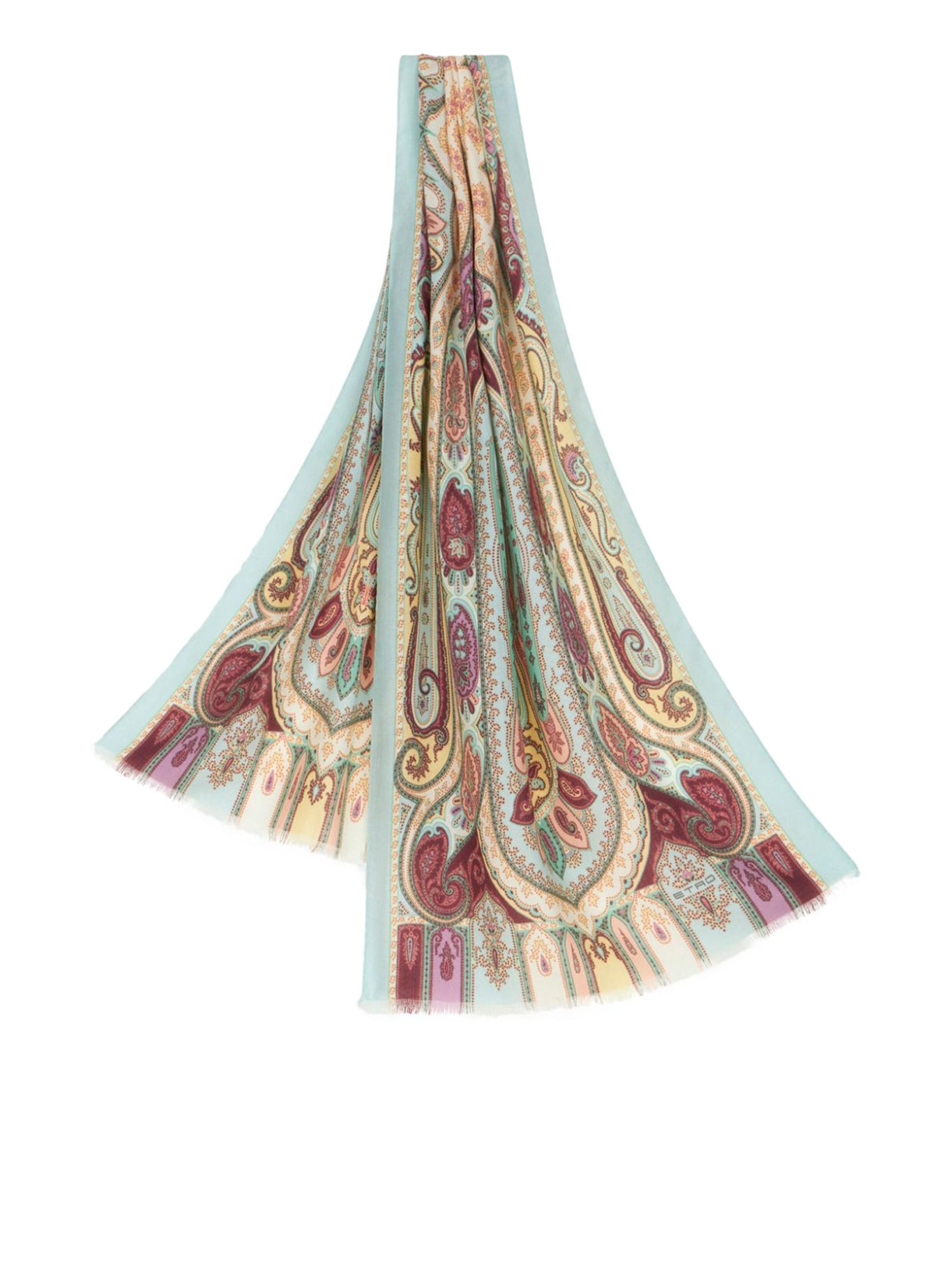 PRINTED CASHMERE AND SILK SCARF