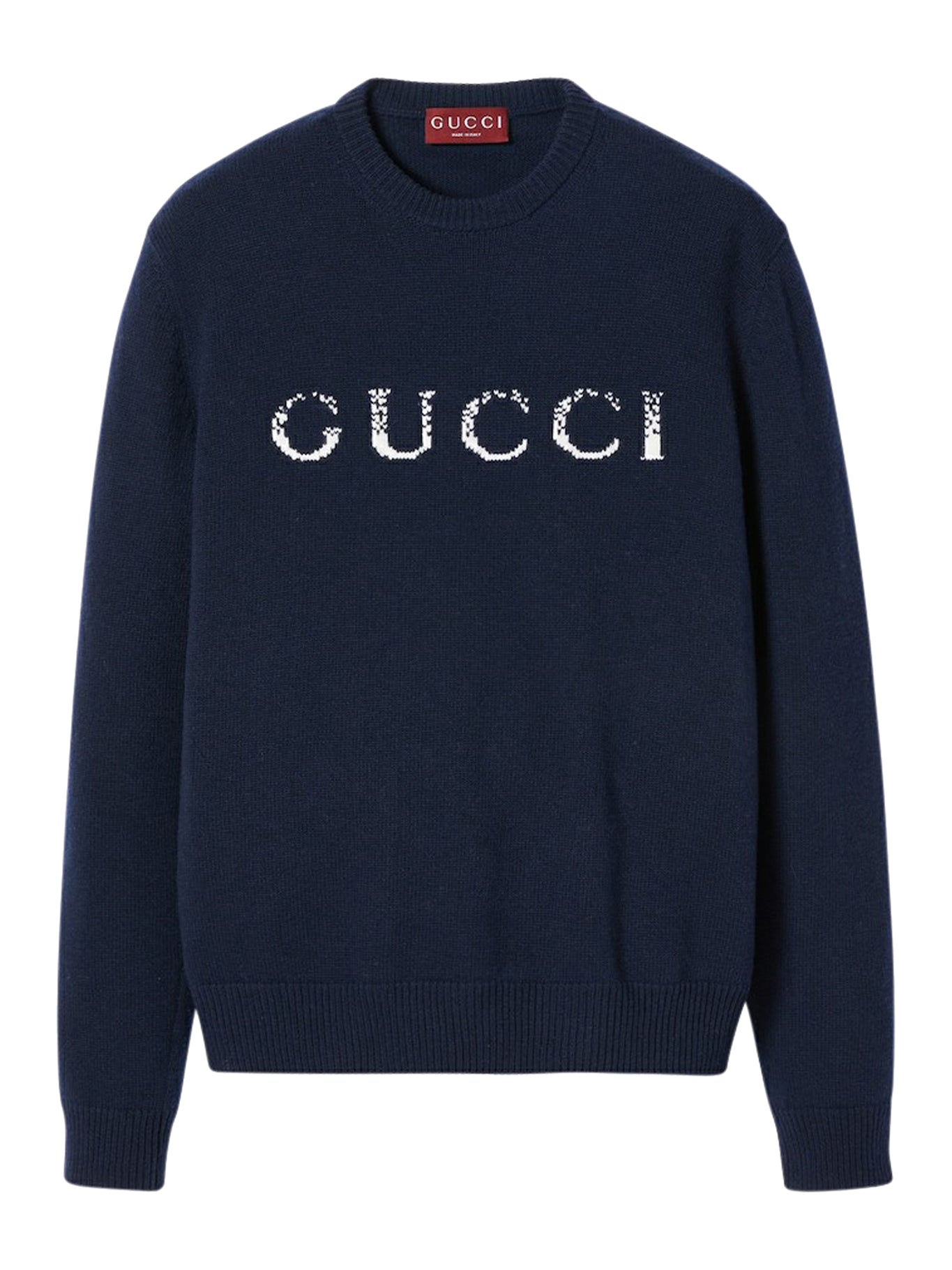 WOOL JUMPER WITH GUCCI INLAY