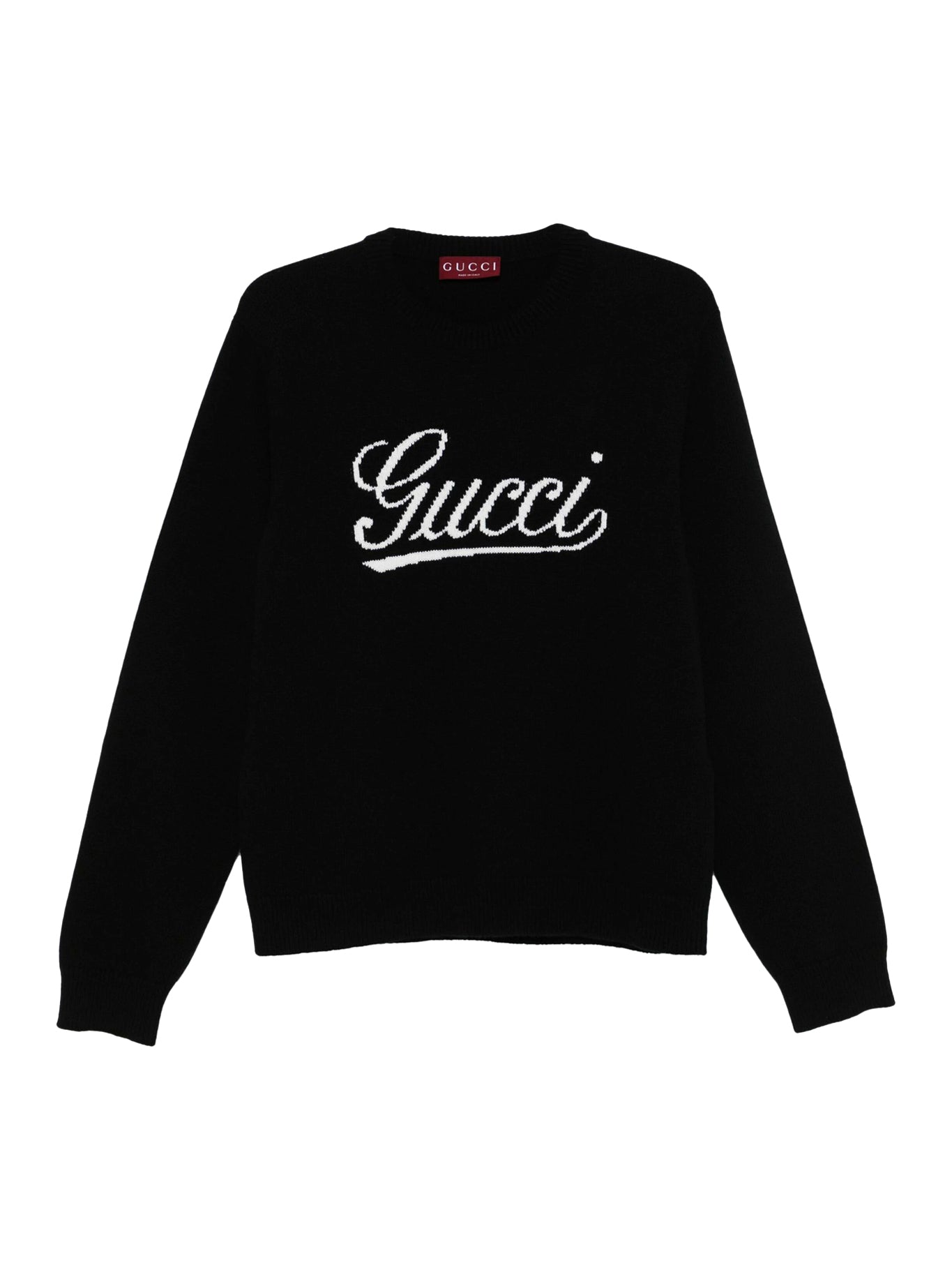 WOOL SWEATER WITH GUCCI INTARSIA