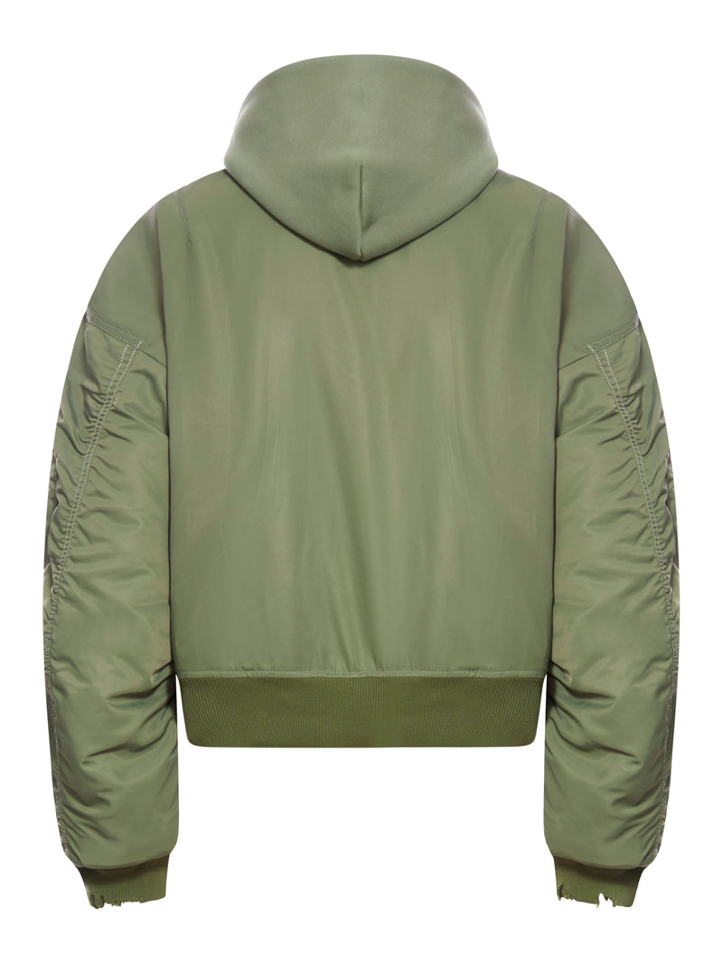 Bomber Jacket in Dark Green