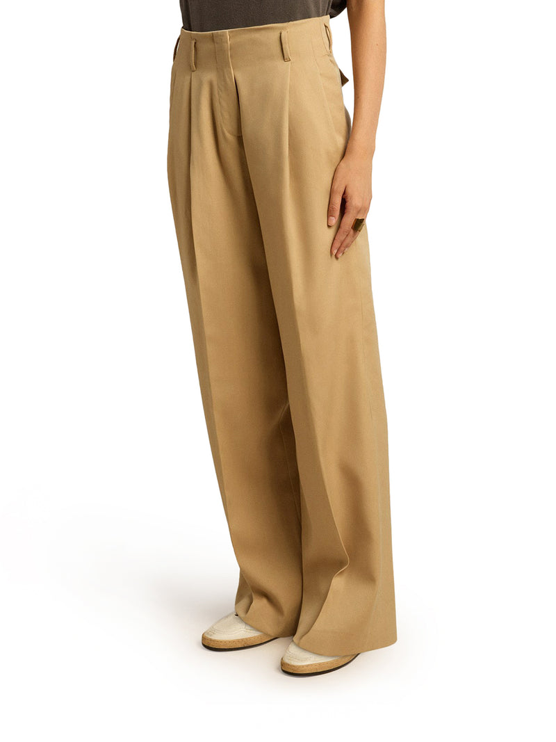 Women`s wool gabardine trousers