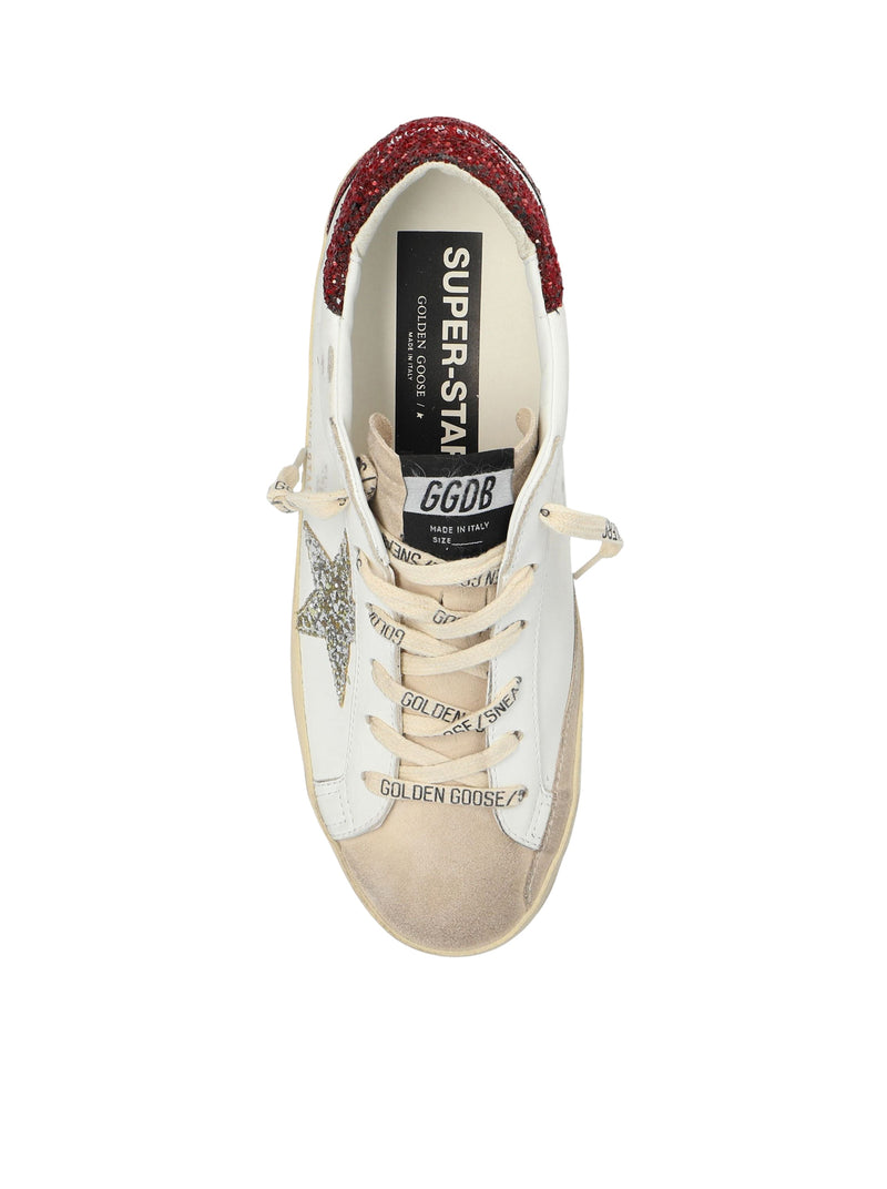 SuperStar distressed leather sneakers