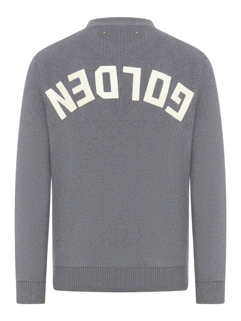 Knitted sweatshirt with logo