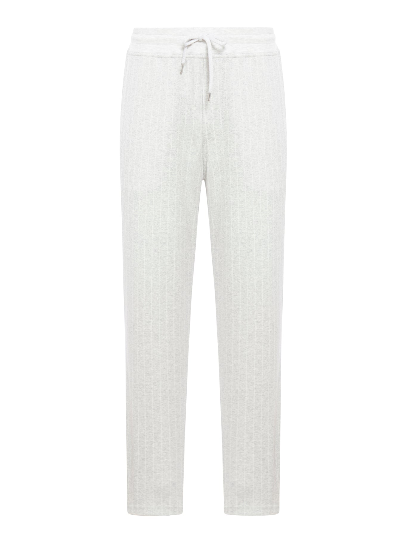 Cotton blend pinstriped trousers