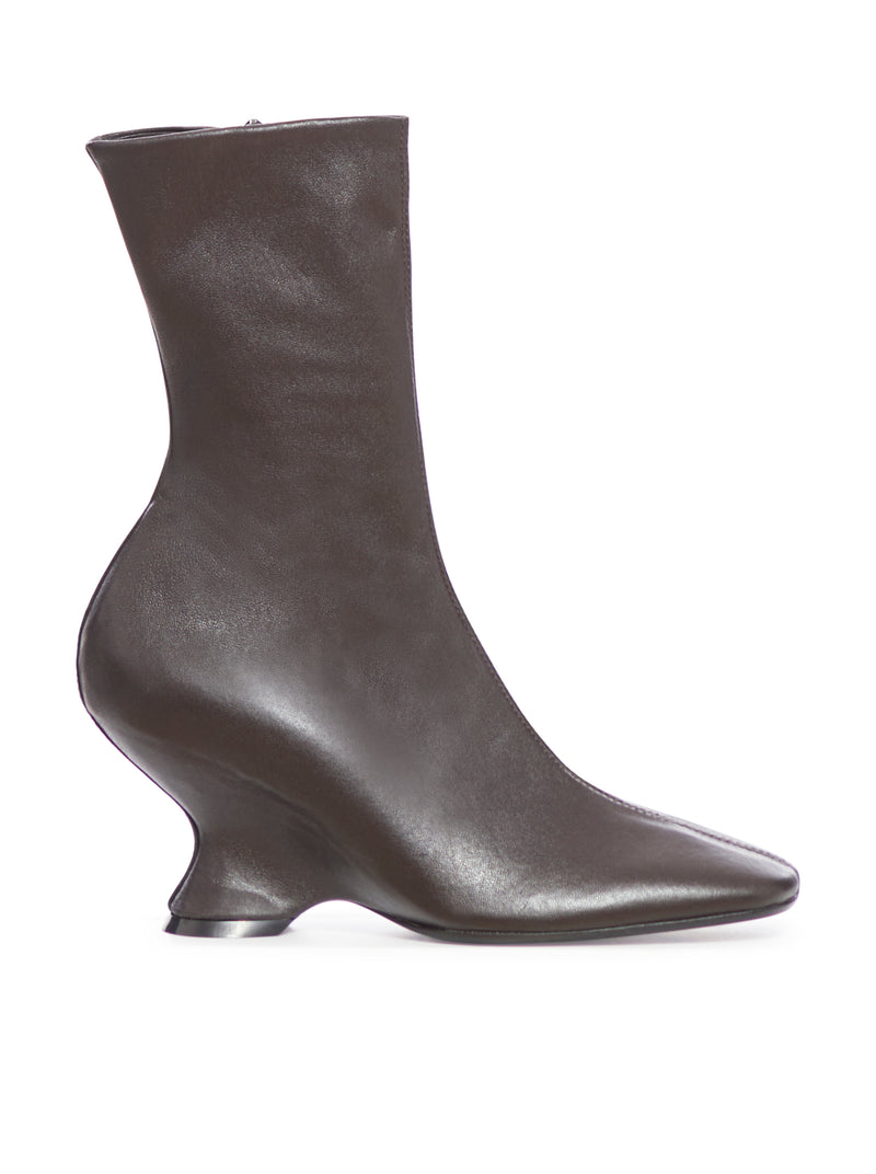 Leather ankle boots