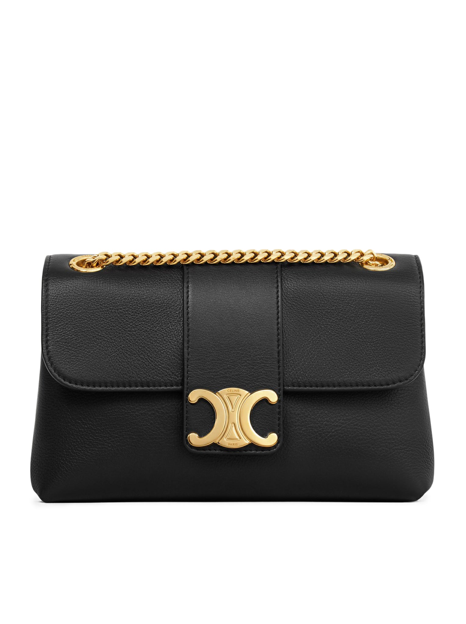 CELINE VICTOIRE TEEN BAG IN SOFT BLACK CALF LEATHER