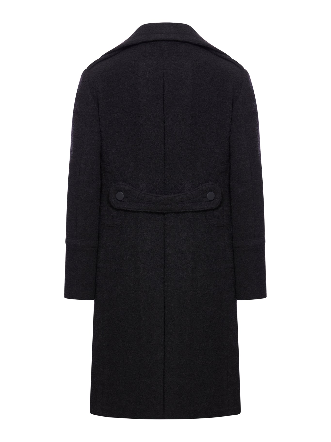 Double-breasted wool coat