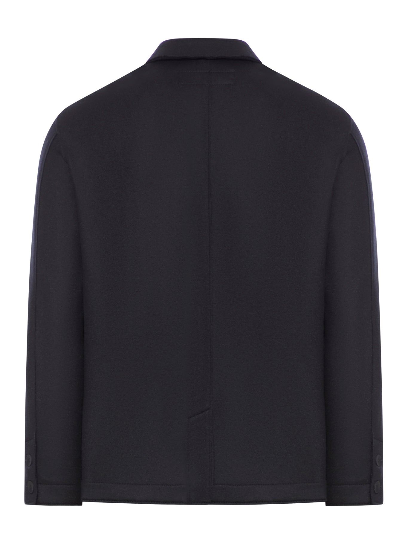 Regular-fit jacket in raw-cut virgin wool cloth with a cashmere feel