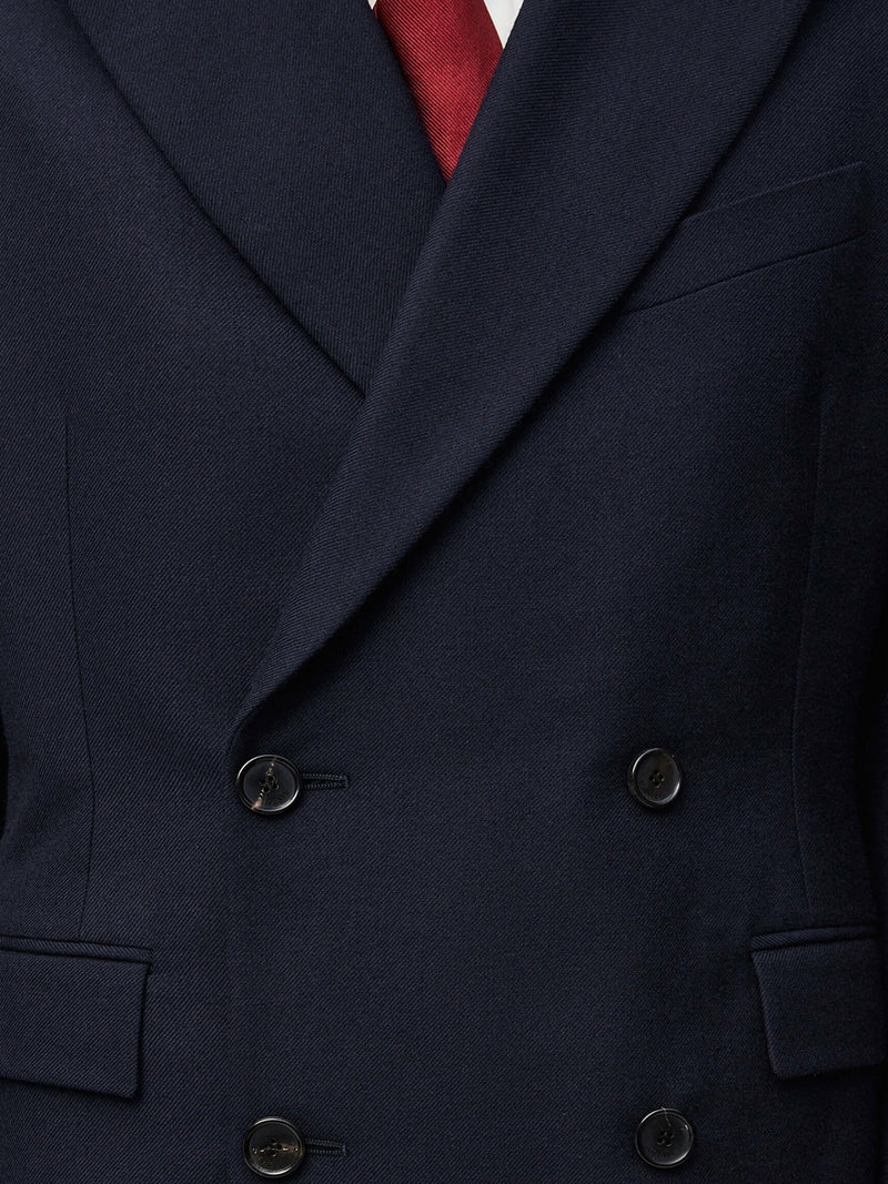 Double-breasted wool jacket