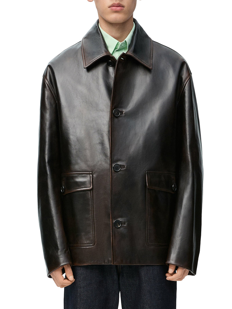 Calfskin nappa jacket