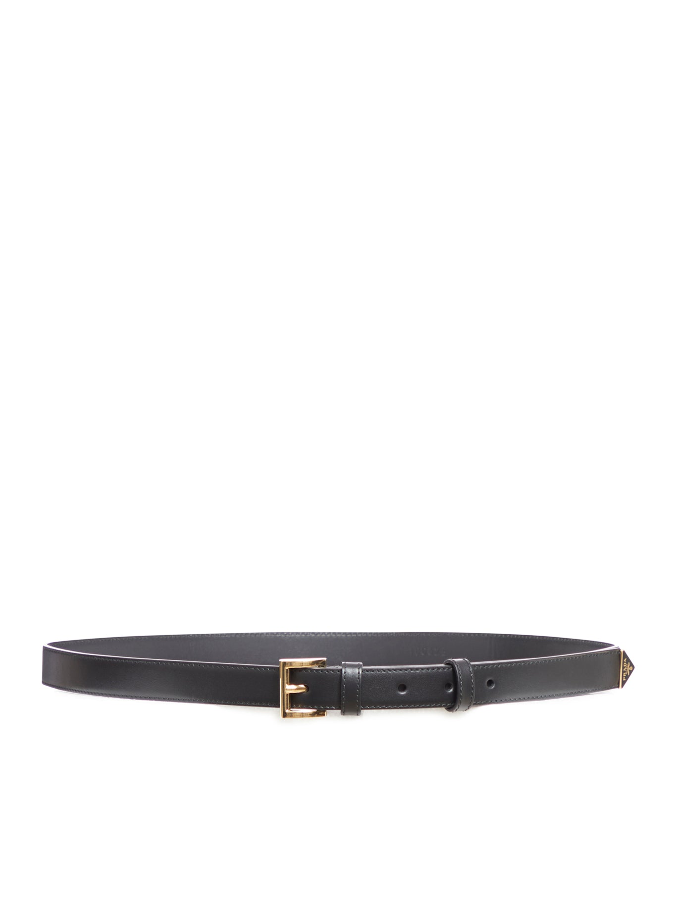 Thin leather belt