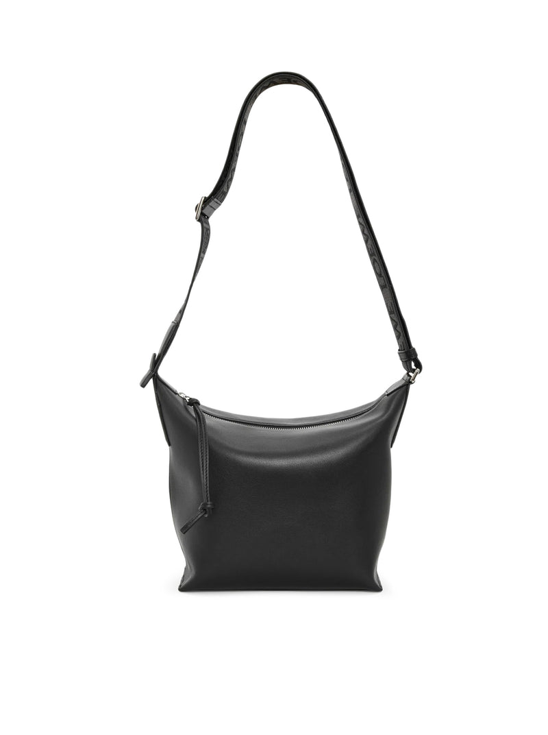 SMALL CUBI SHOULDER BAG IN SMOOTH CALFSKIN AND JACQUARD