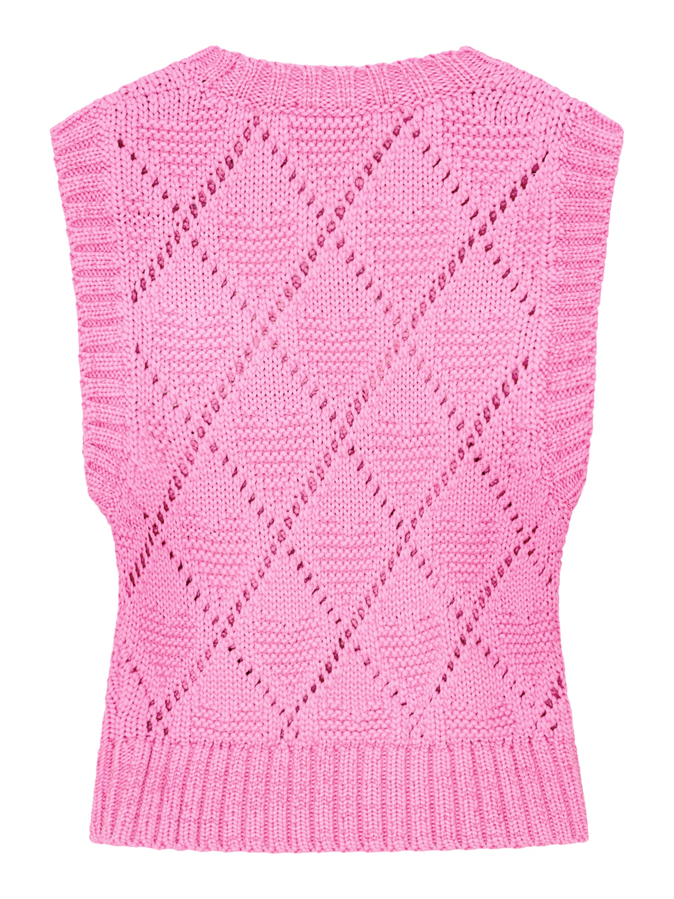 PINK COTTON ROPE VEST