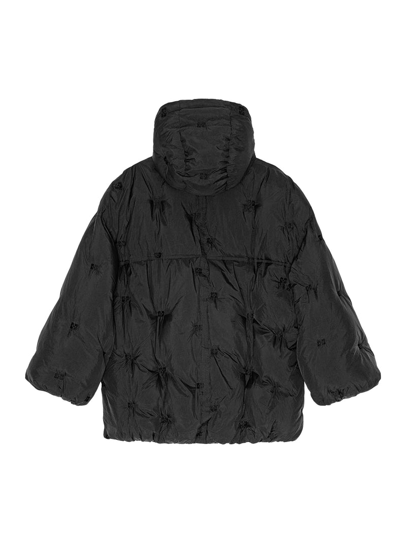 NYLON TECH PUFFER MIDI JACKET