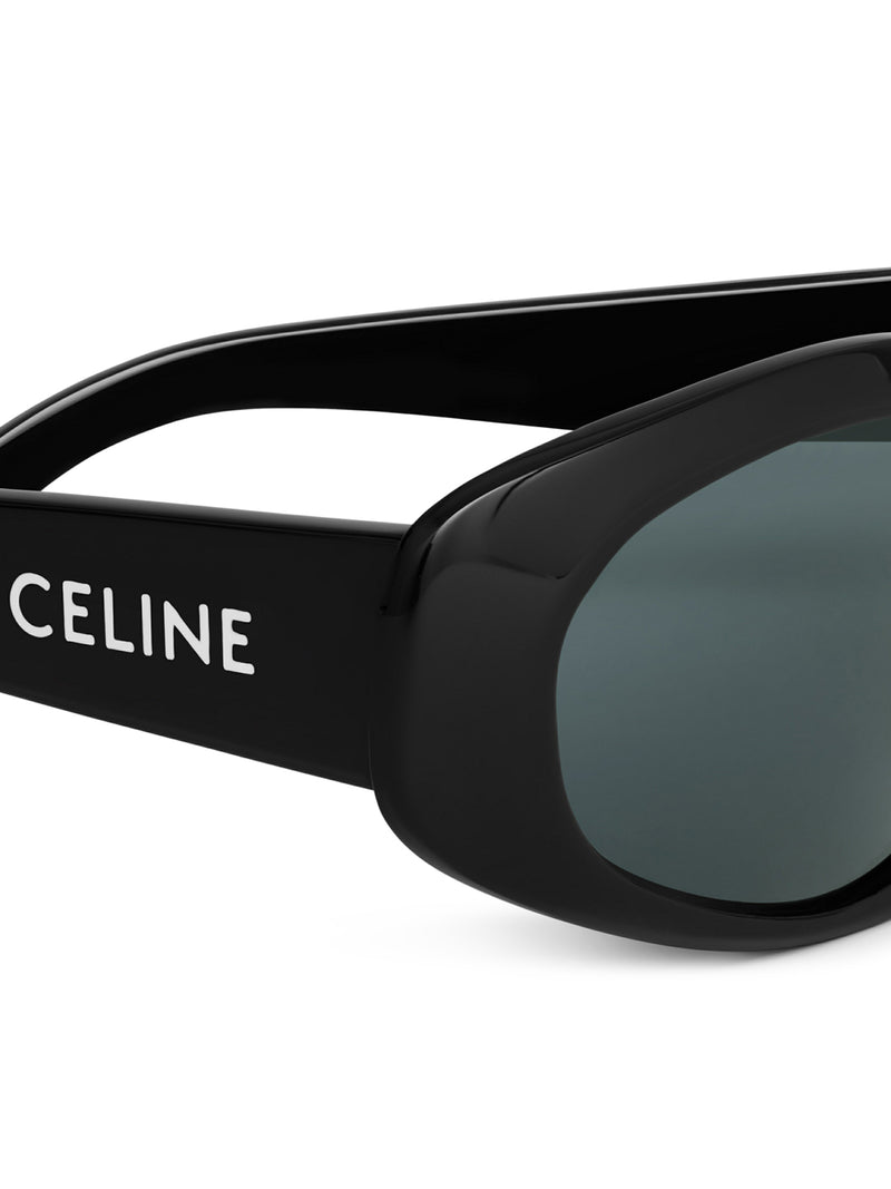 CELINE MONOCHROMS 07 SUNGLASSES IN ACETATE BLACK