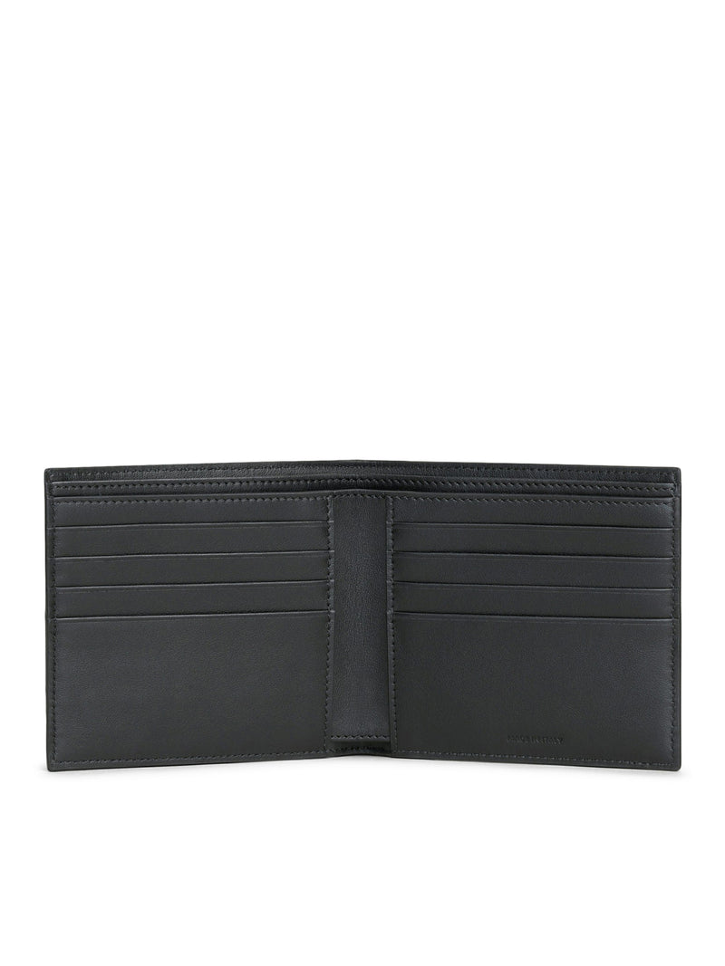 BI-FOLD WALLET IN GRAINED CALFSKIN BLACK