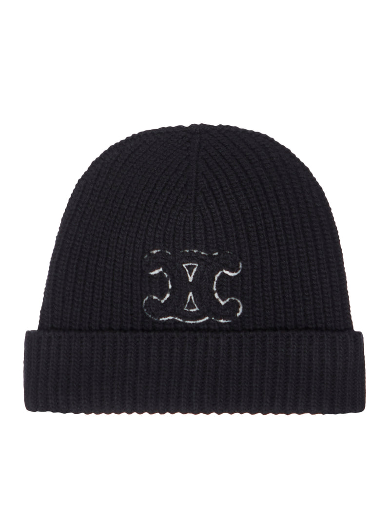 WOOL HAT WITH TRIOMPHE LOGO