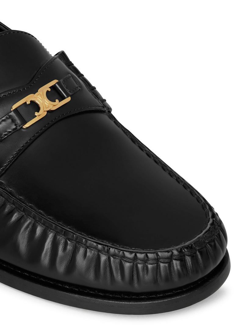 TRIOMPHE CELINE LUCO LOAFERS IN POLISHED BULLS LEATHER