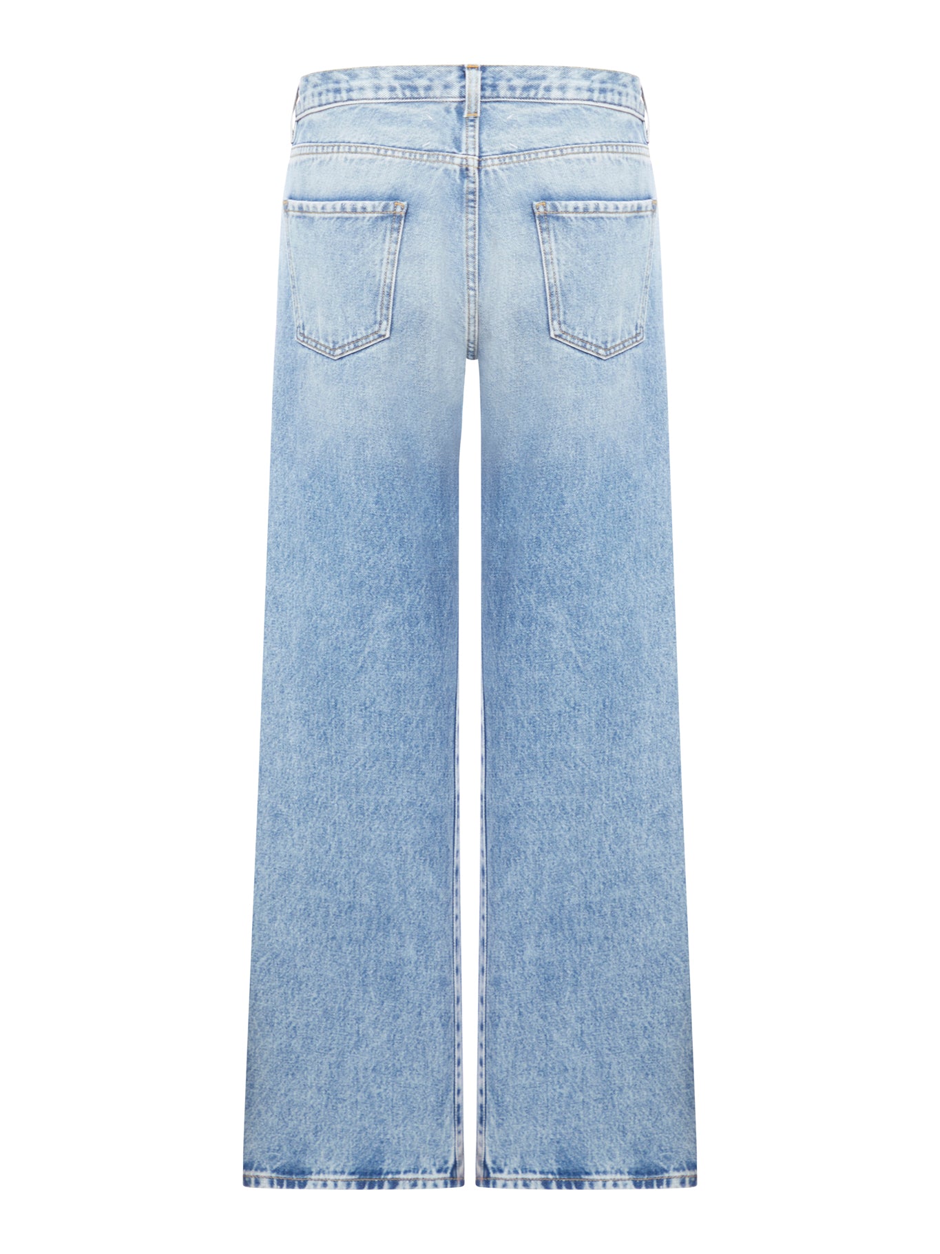 Straight jeans with contrasted pockets