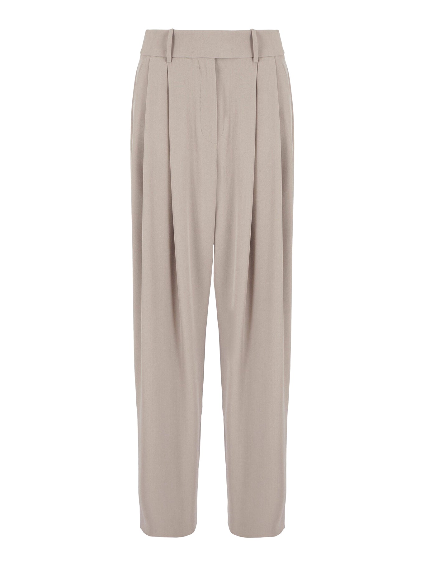 silk-georgette tailored trousers