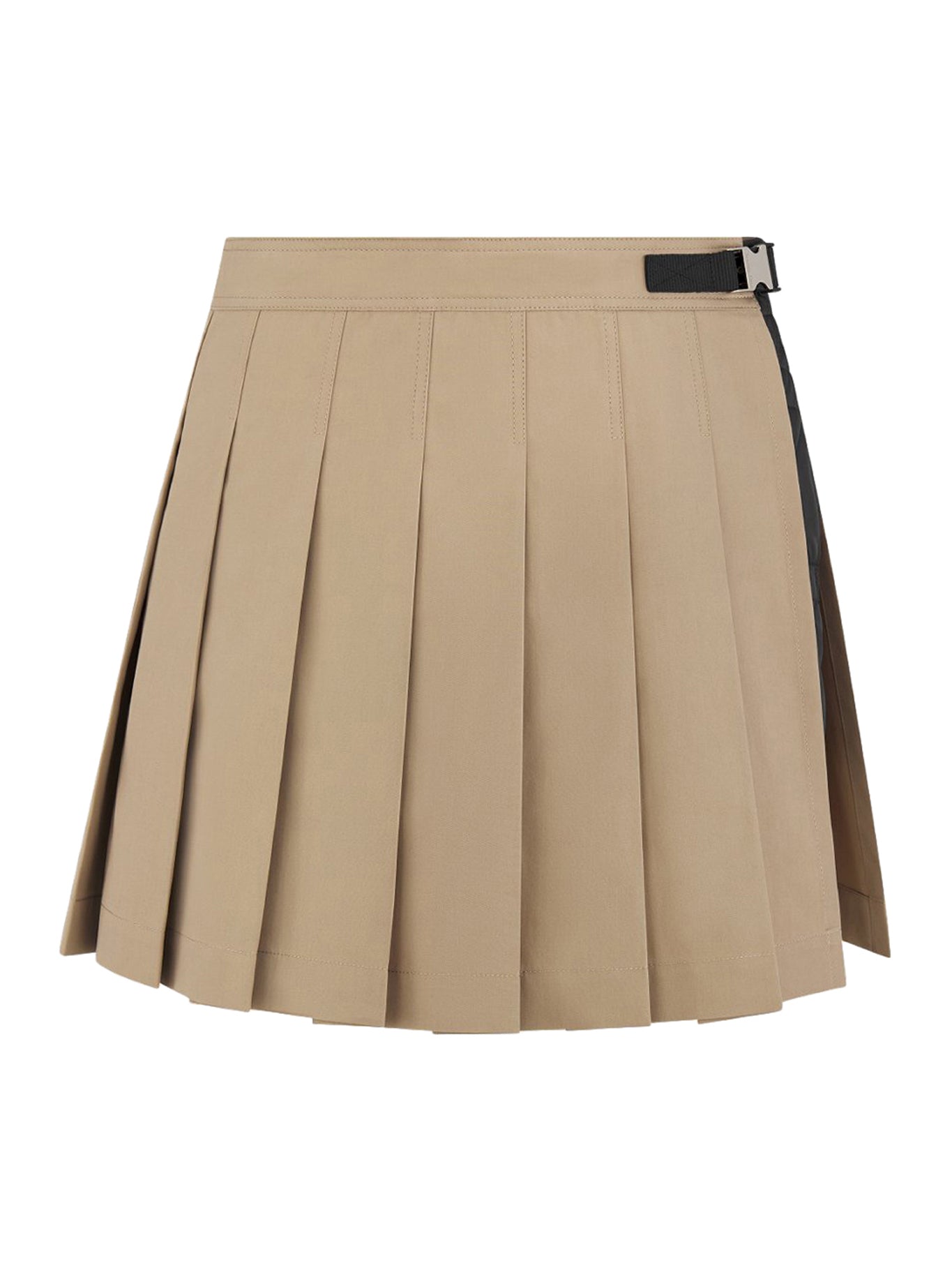 Wrap miniskirt with integrated Cannage shorts