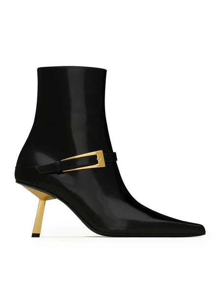 LEE ankle boots in mirrored leather