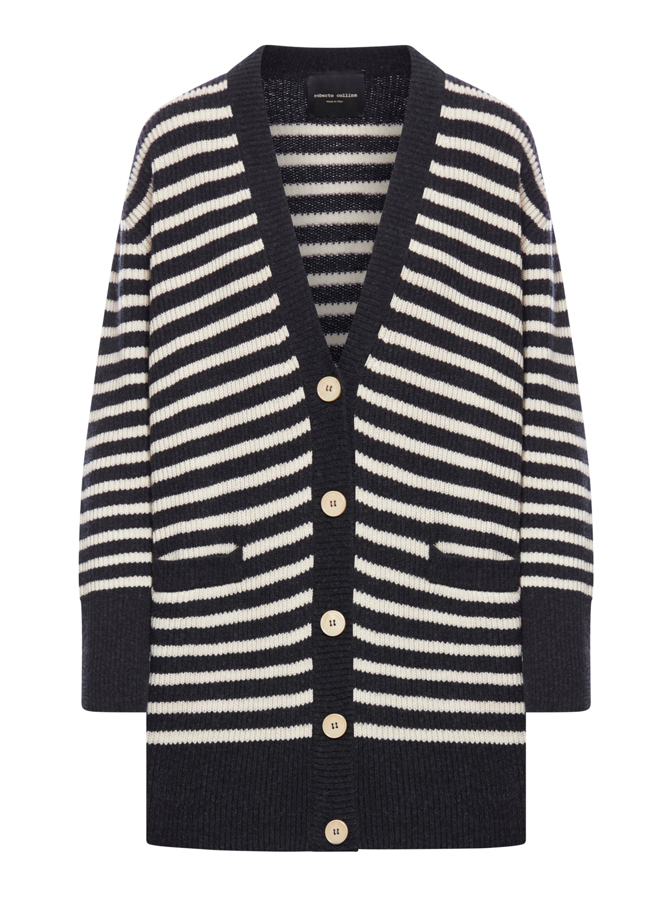 English rib cardigan