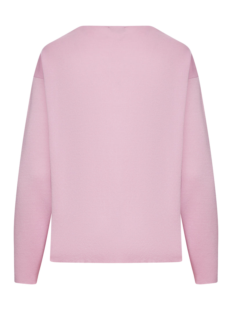 ASYMMETRIC V-NECK SWEATER