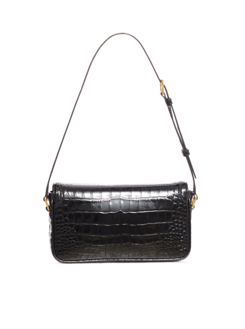 MINI EMBOSSED CROCODILE LEATHER BAG