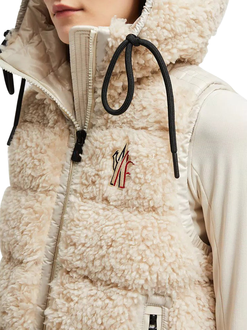 PADDED TEDDY ZIP-UP GILET