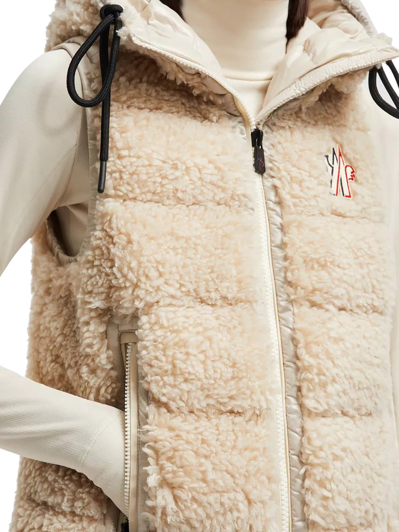 PADDED TEDDY ZIP-UP GILET