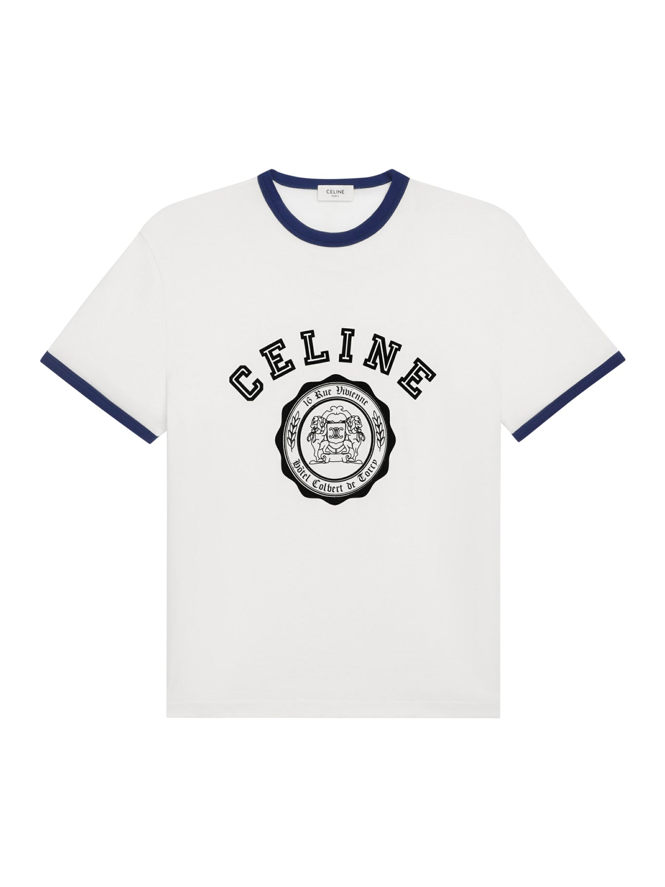 LOOSE T-SHIRT WITH CELINE BLASON MOTIF IN COTTON JERSEY