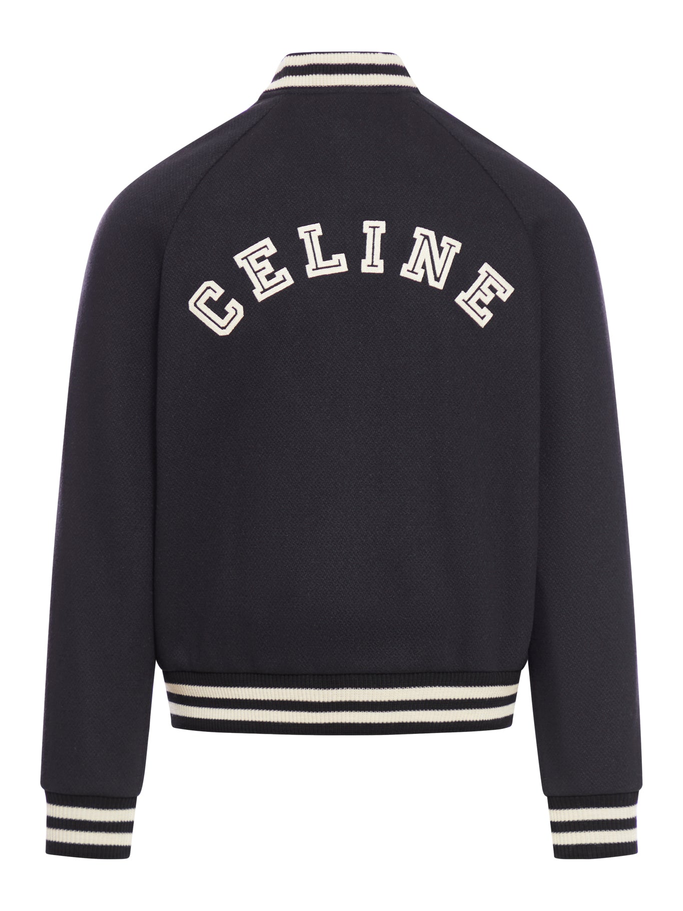 CELINE COLLEGE STYLE TEDDY IN BLACK WOOL