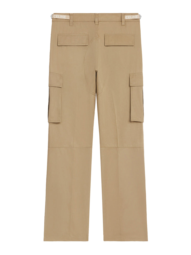 CELINE TECHNICAL COTTON CARGO TROUSERS