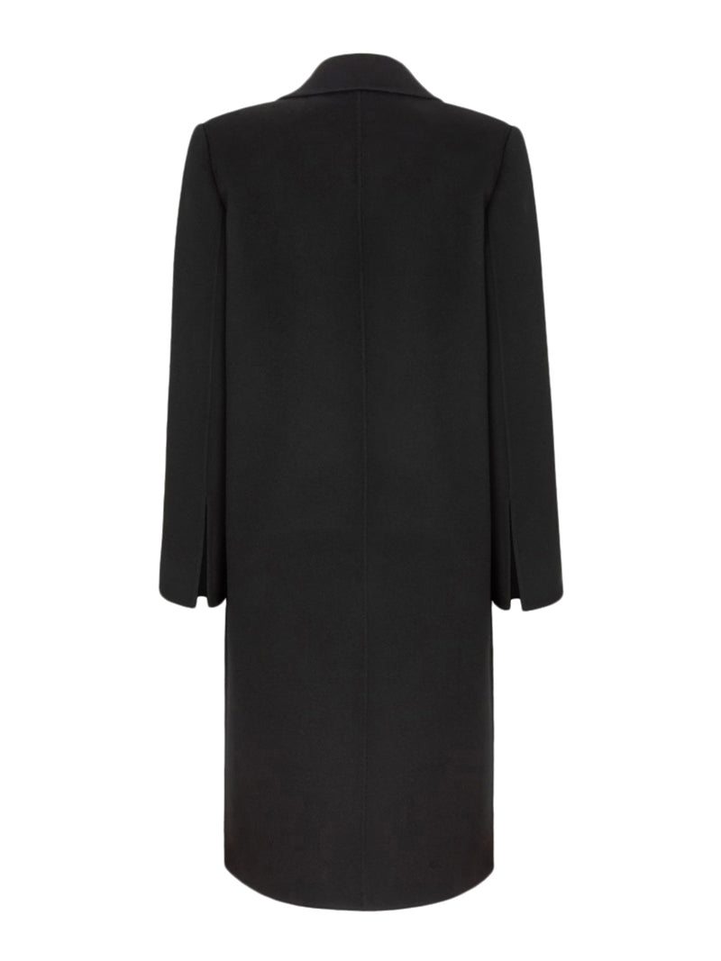 Black wool coat