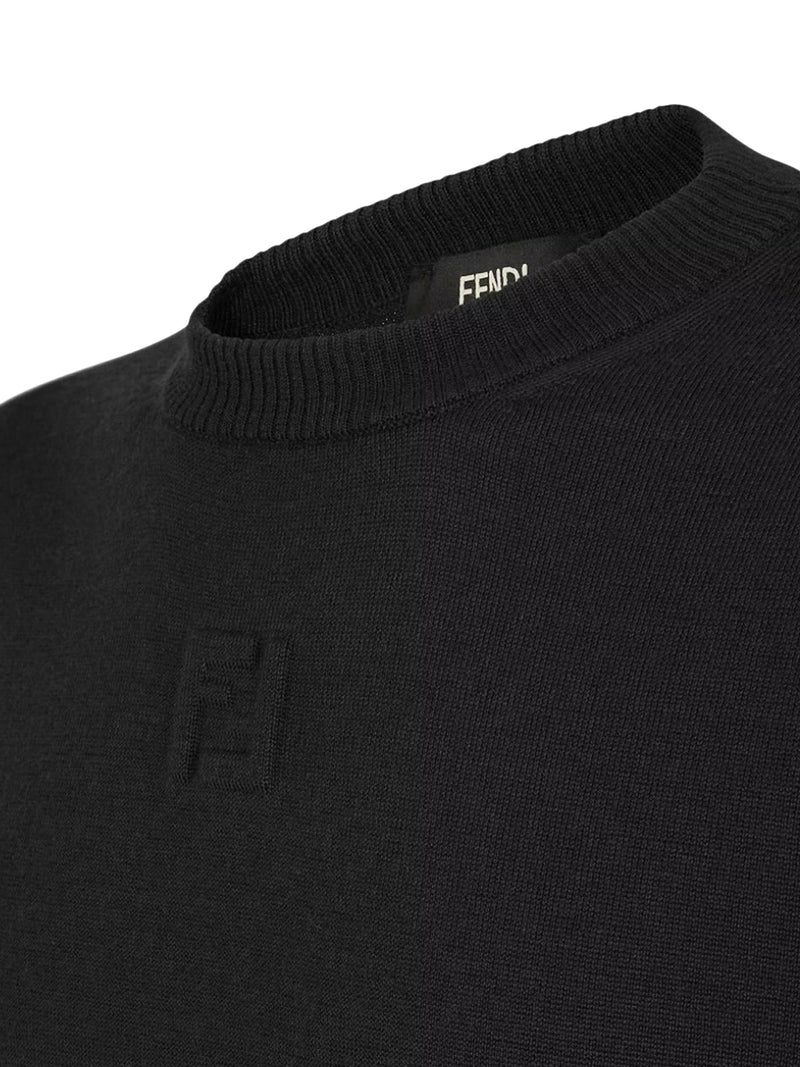 Black wool sweater