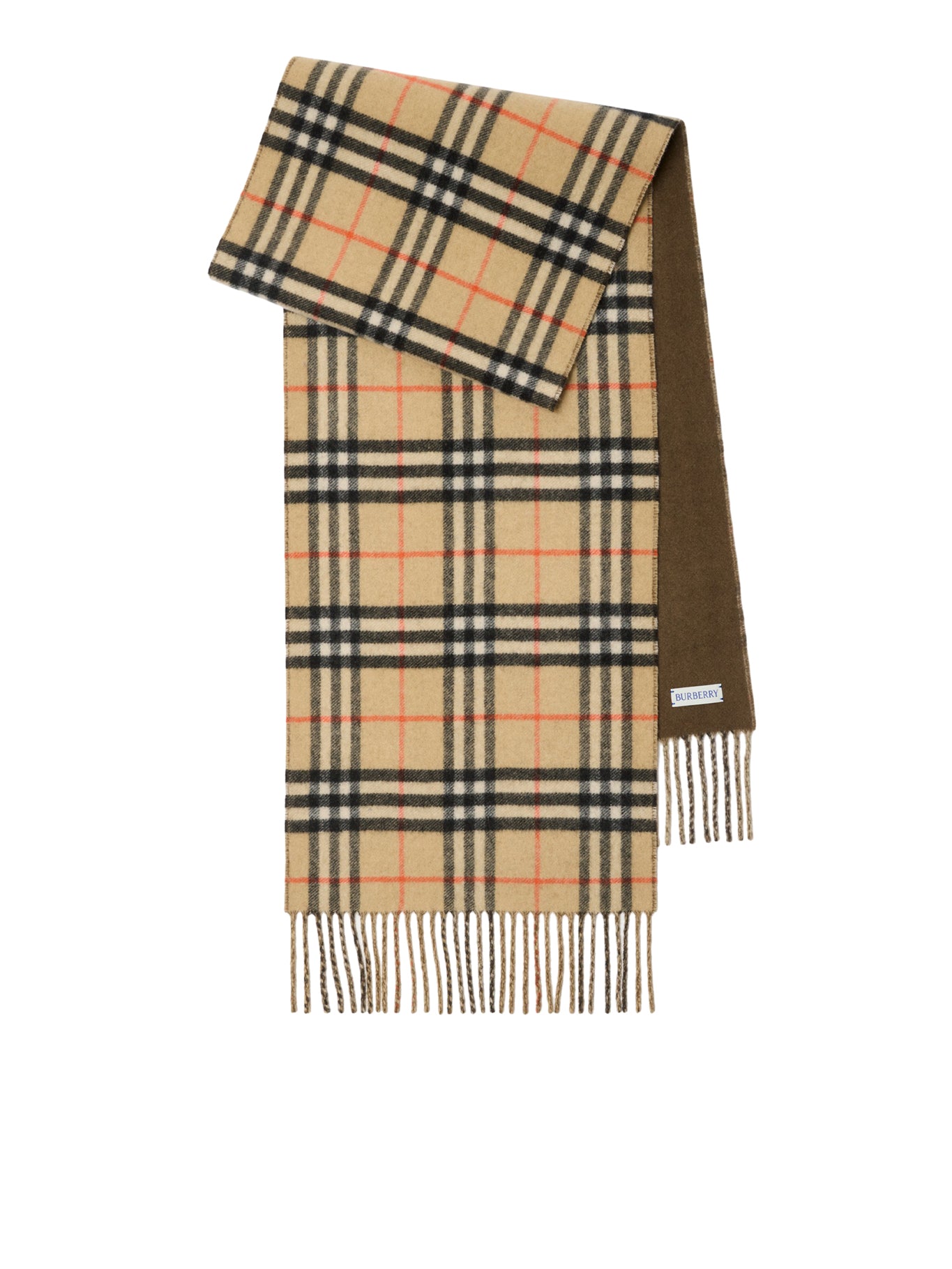 Reversible Check Cashmere Scarf