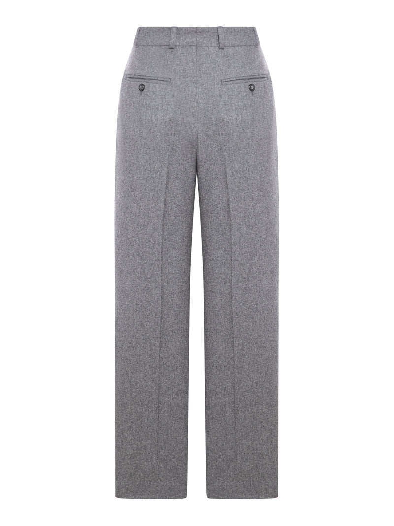 Wool blend trousers